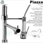 Grifo Cocina Piazza Monocomando Pico Extensible Rociador