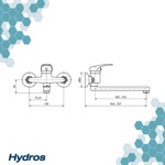 Grifería Canilla Monocomando Pared Cocina Hydros Link
