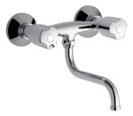 Griferia Fv Pampa 409/b6 Juego de Cocina/Lavadero Para Pared