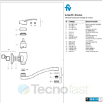 Grifo De Cocina Monocomando FV Arizona 0406/B1 Cromo P/Pared