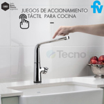 Griferia Cocina Fv Aromo 411.04/d8e Cr Monocomando Tactil