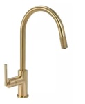 Griferia Cocina Monocomando Peirano Fabric Gold 20-100g Flex