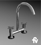 Griferia Cocina Fv Mesada Pico Movil 0428/d7 Alerce