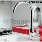 Grifería Cocina Piazza Emblem 10017 Monocomando Color Cromado