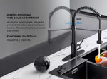 Griferia Extensible Para Cocina Gadnic Canilla Monocomando Flexible