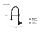 Griferia Extensible Para Cocina Gadnic Canilla Monocomando Flexible