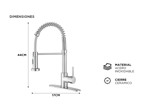 Griferia Extensible Para Cocina Gadnic Canilla Monocomando