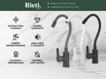 Griferia Monocomando Gadnic Para Cocina Flexible  - Color Negro