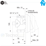 Valvula Automatica Descarga Inodoro Fv 368.01 Para Baño