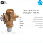 Combo Valvula Inodoro Fv 368.01 + Tecla Fv Dual 368.04