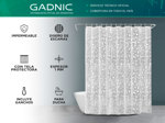 Cortina De Baño Ducha Gadnic Bagno3 Impermeable con Diseño