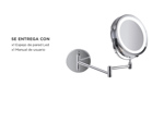 Espejo De Pared Gadnic Led Para Maquillar 360°