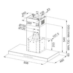 Campana Ariston 90cm AHBS 9.7F LTI X F095054