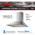 Campana Cocina Extractor Purificador Liliana Kc993