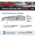 Extractor Purificador Aire Campana Liliana Purify Plus Kp992