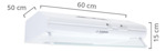 Extractor Purificador De Cocina Eslabón De Lujo Eab60ab Resistente Empotrable