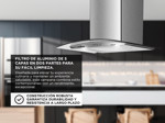 Campana de Cocina Liliana Pure Desing KC994 Acero Inoxidable