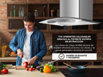 Campana de Cocina Liliana Pure Desing KC994 Acero Inoxidable