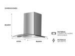Campana de Cocina Liliana Pure Desing KC994 Acero Inoxidable