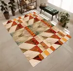 Alfombra Carpeta Estampada Aldeana Premium 120 X 150 Modelo Aymara