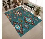 Alfombra Carpeta Estampada Aldeana Premium 120 X 150 Modelo Valencia