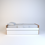 Cama 1 plaza marinera melamina dormitorio Olmo con Everest