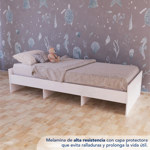 Cama Simple C20 Blanca