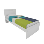 Cama 1 Plaza para colchón de 80 cm 195 x 90 x 90 cm  CODIGO 1701