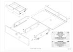Cama 1 Plaza para colchón de 80 cm con 2 cajones 195 x 90 x 90 cm  CODIGO  17019