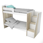 Cama Cucheta con Escalera Lateral 1 12 Plaza 245 x 168 x 90 cm  CODIGO 1705