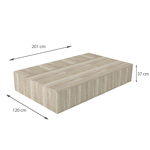 Cama con Cajones 120 x 201 cm  Linea Cubo  CODIGO 4028 HEL