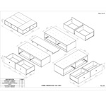 Cama Base de Colchón con 6 cajones 170 cm - 3001 HEL