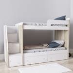 Cama Cucheta con Escalera Lateral y 2 Cajones 1 1/2 Plaza - 1705-9