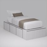 Cama PRO EMC 1 Plaza con 3 Cajones y 1 Zapatero Venezia