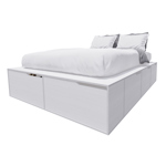 Cama Box EMC 2 Plazas con 6 Cajones y 2 Zapateros Venezia