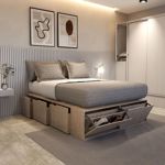 Cama Box EMC King con 6 Cajones y 2 Zapateros