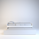 Cama 1 plaza marinera melamina dormitorio Blanca