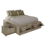 CAMA EMC CUBO PREMIUM 2 PLAZAS 200cm X 140cm C 6 CAJONES Y 2 ZAPATEROS HELSINKI (CAMAPRO14H)