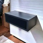 Rack Tv + Mesa De Luz Flotante Negro Super Promoción
