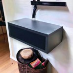Rack Tv + Mesa De Luz Flotante Negro Super Promoción