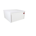 MESA DE LUZ 1 CAJON FLOTANTE MELAMINA BLANCO