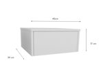 MESA DE LUZ 1 CAJON FLOTANTE MELAMINA HELSINKI