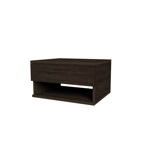Mesa De Luz Flotante Con Cajon Mesita Colgante Wengue