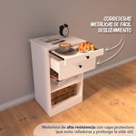 Mueble Mesa De Luz Con Desayunador 1 Cajon Mesita