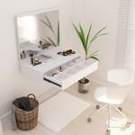 TOCADOR MAQUILLADOR CON ESPEJO Y CAJON FLOTANTE MELAMINA HELSINKI