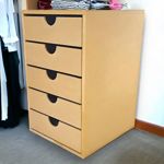 Mesa De Luz/cajonera De 5 Mdf Interior Placard