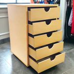 Mesa De Luz/cajonera De 5 Mdf Interior Placard