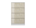 COMODA CAJONERA 4 CAJONES CORREDERAS TELESCOPICAS 60 CM HELSINKI