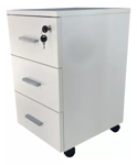 Cajonera Rodante 35x40x60 De 3 Cajones Llave