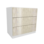 Cajonera de Guardado 3 Cajones Modular 90 cm  CODIGO 3017 HEL